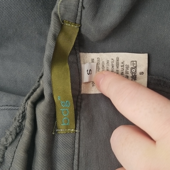 BDG Urban Outfitters SZ Small Jacket Gray Green Distressed Zip Up Utility Moto - Picture 12 of 14